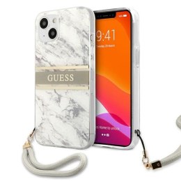 Guess Marble Strap - Etui iPhone 13 Mini (szary)