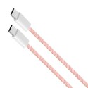 Kabel USB typu C - USB typu C 60 W 1,5 m różowy Kruger&Matz Basic