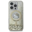 Hello Kitty Liquid Glitter Fever MagSafe - Etui iPhone 16 Pro Max (biały / złoty)