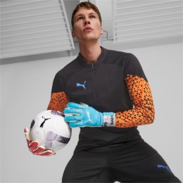 Rękawice bramkarskie Puma Ultra Grip 1 Tricks Hybrid niebiesko-różowe 41853 01