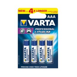 BATERIE LITOWE VARTA R3 (AAA) 4szt professional