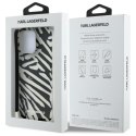 Karl Lagerfeld IML Zebra Pattern & Cord - Etui iPhone 16 Pro Max (czarny)