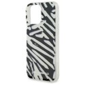 Karl Lagerfeld IML Zebra Pattern & Cord - Etui iPhone 16 Pro (czarny)