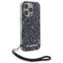 Karl Lagerfeld Zebra With Cord - Etui iPhone 16 Pro Max (fioletowy)