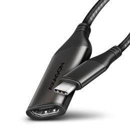 Axagon RVC-HI2M adapter kablowy 0,25 m USB Type-C HDMI Czarny