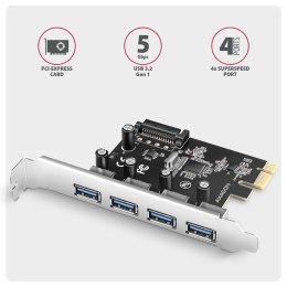 Axagon PCEU-430RS adapter Wewnętrzny USB 3.2 Gen 1 (3.1 Gen 1)