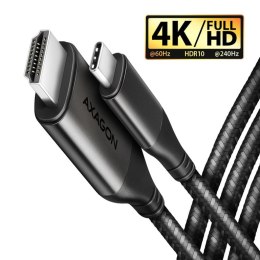 Axagon RVC-HI2MC adapter kablowy 1,8 m USB Type-C HDMI Czarny