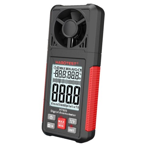 Cyfrowy anemometr miernik prędkości wiatru Habotest HT605 Cyfrowy anemometr miernik prędkości wiatru Habotest HT605