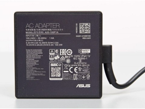 ASUS 0A001-01090100 adapter zasilający/ inwentor Wewnętrzna 100 W Czarny