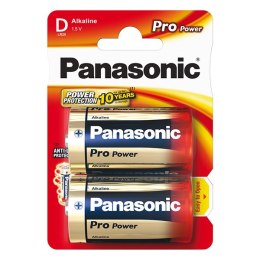 Bateria alkaliczna, D (LR20), ogniwo typ D, 1.5V, Panasonic, blistr, 2-pack, Pro Power