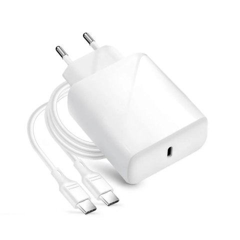 Ładowarka Sieciowa Forcell USB TYPC 3A 25W z funkcją ładowania PD i QC 4.0 + odpinany kabel TYPC 1M Ładowarka Sieciowa Forcell USB TYPC 3A 25W z funkcją ładowania PD i QC 4.0 + odpinany kabel TYPC 1M