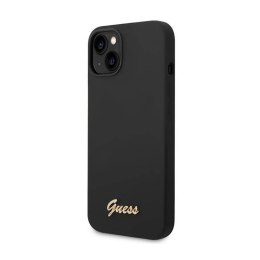 Guess Silicone Vintage - Etui iPhone 14 (czarny)