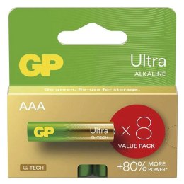 Bateria alkaliczna, AAA (LR03), AAA, 1.5V, GP, blistr, 8 pack, ULTRA