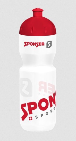 Bidon SPONSER transparent / red 1000 ml NET (NEW 2025)