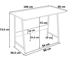 Biurko loftowe komputerowe SKAGEN CRAFT