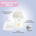 BUTELKA SZKLANA CHICCO NATURALFEELING 150 ML SMOCZEK SILIKONOWY, PRZEPŁYW WOLNY 0+ BUTELKA SZKLANA CHICCO NATURALFEELING 150 ML 