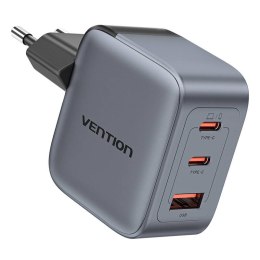 Ładowarka GaN Vention USB-C+C+A 70W (Szara)