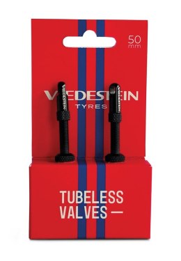 Zaworki tubeless VREDESTEIN TUBELESS VALVES 50mm, Czarne (NEW)