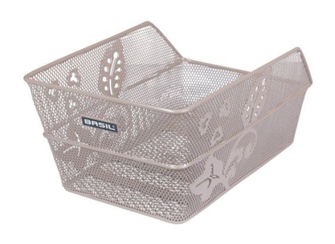 Kosz na bagażnik BASIL CENTO FLOWER REAR BASKET, Stalowy, Nude Metallic (NEW 2025)