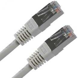 Przewód LAN FTP patchcord, Cat.5e, RJ45 M - RJ45 M, 7 m, chroniony, szary, economy