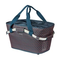 Torba na bagażnik BASIL FLAIR CARRY ALL REAR BASKET, MIK z adapterem do mocowania, 22L, Wodoodporna, Navy (NEW 2025)