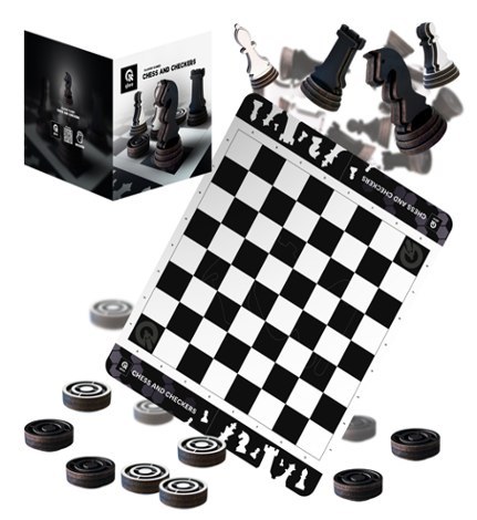 QB701-005 CLASSIC GAMES CHESS AND CHECKERS