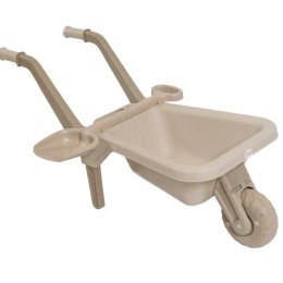 Wheelbarrow for kids with a spade