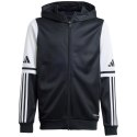 Bluza dla dzieci adidas Squadra 25 Hoodie czarno-biała JE2756