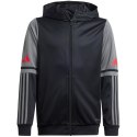 Bluza dla dzieci adidas Squadra 25 Hoodie czarno-szara JD6087