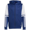 Bluza dla dzieci adidas Squadra 25 Hoodie granatowo-biała JD4800