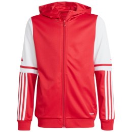 Bluza dla dzieci adidas Squadra 25 Hoodie czerwono-biała JD4801