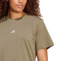 Koszulka damska adidas Essentials Small Logo Cotton khaki JI6074