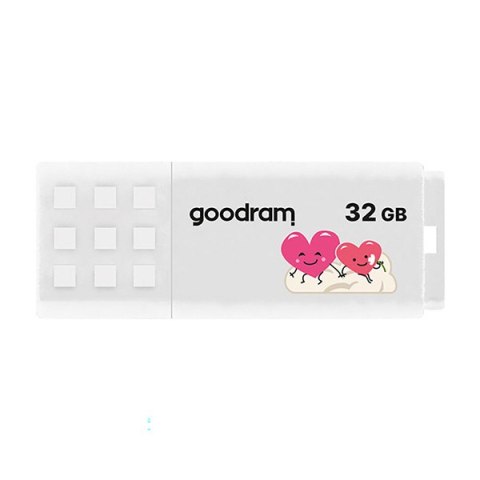 Goodram USB flash disk, USB 2.0, 32GB, UME2, UME2, biały, UME2-0320W0R11-V