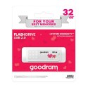 Goodram USB flash disk, USB 2.0, 32GB, UME2, UME2, biały, UME2-0320W0R11-V