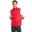 Bluza męska adidas Squadra 25 Training Top czerwono-biała JD2984