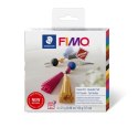 Zestaw FIMO effect leather Bryloczek 4 kostki 25g + akcesoria Staedtler