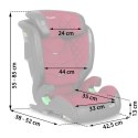 Fotelik samochodowy Nukido Louis czarno-czerwony 15-36 kg ISOFIX