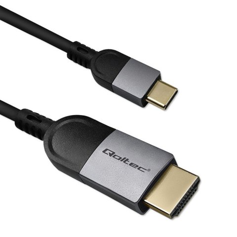 Qoltec Kabel Adapter USB-C na HDMI high speed 4K | 60Hz | 32AWG | 2m Qoltec Kabel Adapter USB-C na HDMI high speed 4K | 60Hz | 32AWG | 2m
