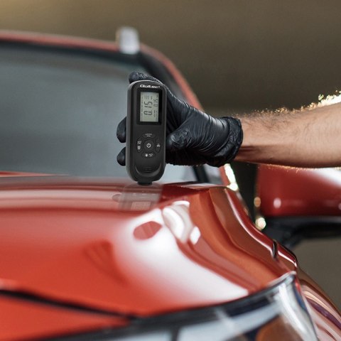 Qoltec Miernik grubości lakieru z podświetlanym bocznym wyświetlaczem LCD | 0 ~ 2000um Qoltec Miernik grubości lakieru z podświetlanym bocznym wyświetlaczem LCD | 0 ~ 2000um