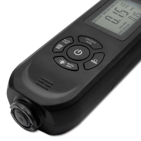 Qoltec Miernik grubości lakieru z podświetlanym bocznym wyświetlaczem LCD | 0 ~ 2000um Qoltec Miernik grubości lakieru z podświetlanym bocznym wyświetlaczem LCD | 0 ~ 2000um