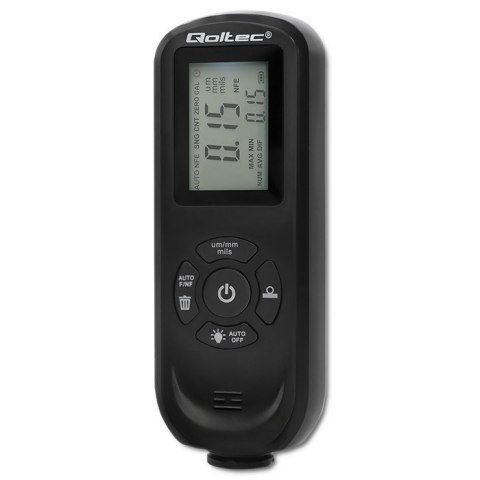 Qoltec Miernik grubości lakieru z podświetlanym bocznym wyświetlaczem LCD | 0 ~ 2000um Qoltec Miernik grubości lakieru z podświetlanym bocznym wyświetlaczem LCD | 0 ~ 2000um