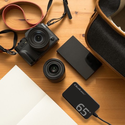Qoltec Ładowarka sieciowa 65W GaN Super Fast SLIM | PD | 5-20V | 3.25A | USB-C 3.1 | Laptop | MacBook | Smartfon | + kabel Qoltec Ładowarka sieciowa 65W GaN Super Fast SLIM | PD | 5-20V | 3.25A | USB-C 3.1 | Laptop | MacBook | Smartfon | + kabel