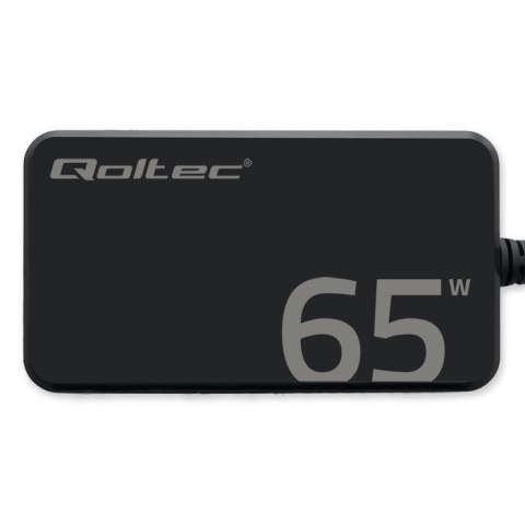 Qoltec Ładowarka sieciowa 65W GaN Super Fast SLIM | PD | 5-20V | 3.25A | USB-C 3.1 | Laptop | MacBook | Smartfon | + kabel Qoltec Ładowarka sieciowa 65W GaN Super Fast SLIM | PD | 5-20V | 3.25A | USB-C 3.1 | Laptop | MacBook | Smartfon | + kabel