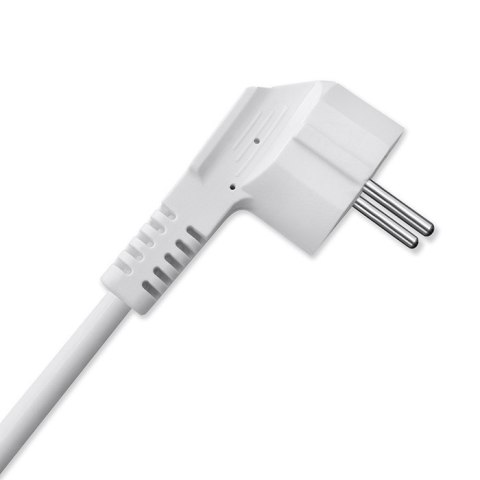 Qoltec Kostka zasilająca przedłużacz 6w1 z podświetlanym włącznikiem | 3x AC | 2x USB | 1x USB-C PD 20W | Biała | Kabel 2m Qoltec Kostka zasilająca przedłużacz 6w1 z podświetlanym włącznikiem | 3x AC | 2x USB | 1x USB-C PD 20W | Biała | Kabel 2m