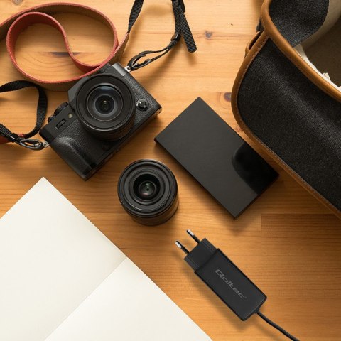 Qoltec Ładowarka sieciowa 65W GaN Super Fast | 5-20V | 3-3.25A | USB 3.1| Laptop | Smartfon | Tablet Qoltec Ładowarka sieciowa 65W GaN Super Fast | 5-20V | 3-3.25A | USB 3.1| Laptop | Smartfon | Tablet