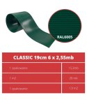 Taśma ogrodzeniowa PASKI 6 x 2,55mb CLASSIC 19cm PROTECTO™ ZIELONA + 12 klipsów GRATIS