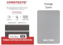 Taśma ogrodzeniowa PASKI 6 x 2,55mb ORANGE 19cm PROTECTO™ SZARA + 12 klipsów GRATIS