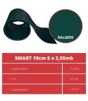 Taśma ogrodzeniowa PASKI 6 x 2,55mb SMART 19cm PROTECTO™ ZIELONA + 12 klipsów GRATIS