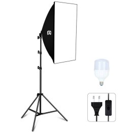 Zestaw studyjny Puluz Softbox LED 50x70cm, statyw, żarówka LED 1 szt PU5070EU